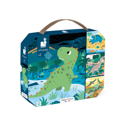 PUZZLE DINOSAURE LOT DE 4 PIÈCES 🔶