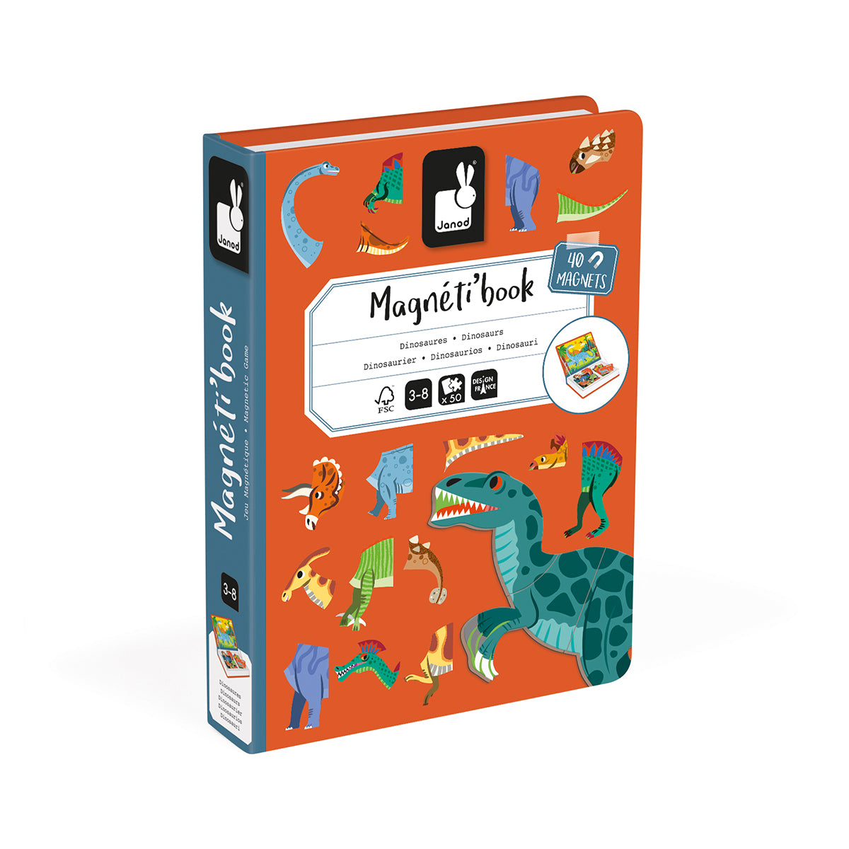 LIVRE MAGNÉTIQUE DINOSAURES 🔶