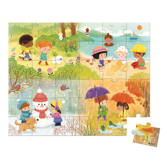 PUZZLE DES SAISONS, 36 PIÈCES 🔶