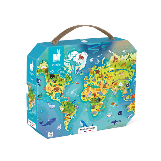 PUZZLE WORLD 100 PIÈCES 🔶
