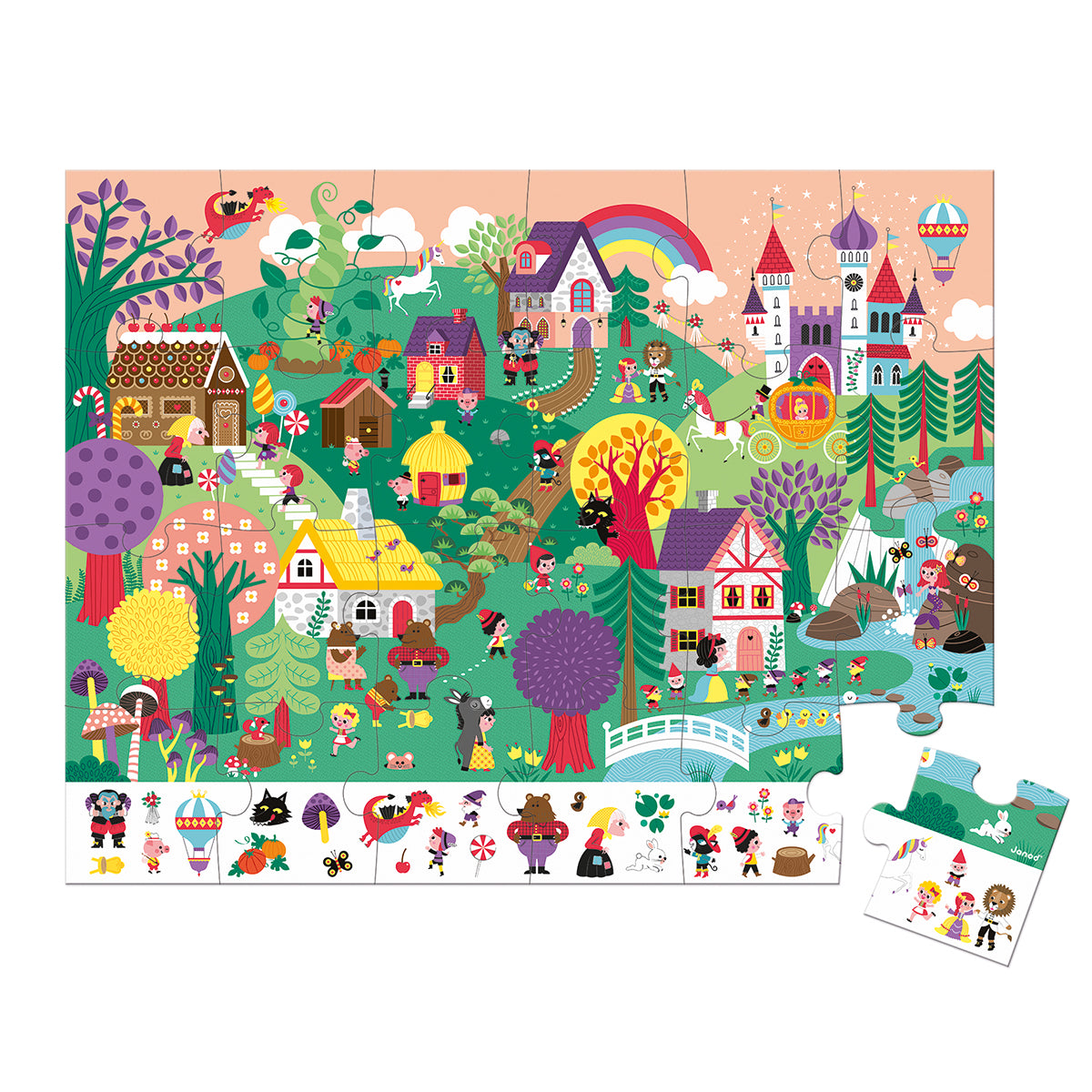 CONTE DE FÉES PUZZLE AVEC JEU DE RECHERCHE 🔶