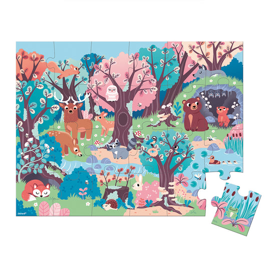 PUZZLE FORÊT MAGIQUE 24 PIÈCES 🔶