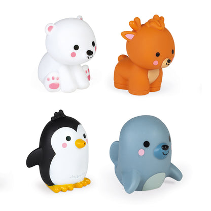 JOUET DE BAIN 4 ANIMAUX POLAIRES 🔶