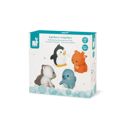 GIOCATTOLO DA BAGNO 4 ANIMALI POLARI 🔶