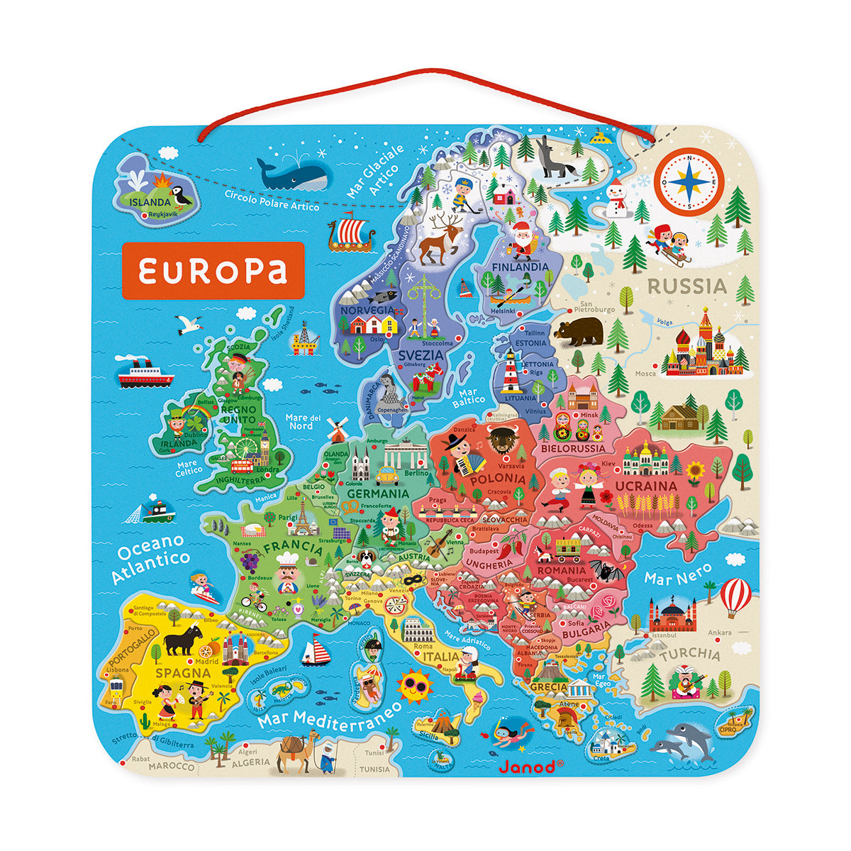 CARTE MAGNÉTIQUE DE L'EUROPE - FR 🇫🇷 🔶