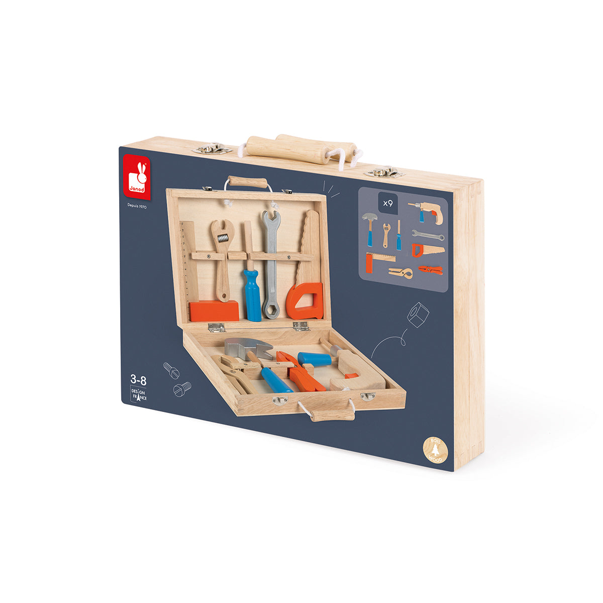KIT ATTREZZI BRICO'KIDS 9 PEZZI 🔶
