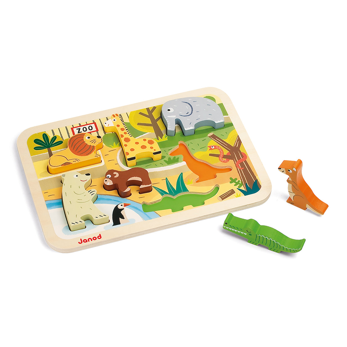 PUZZLE A FORMA DI ZOO 7 PEZZI 🔶