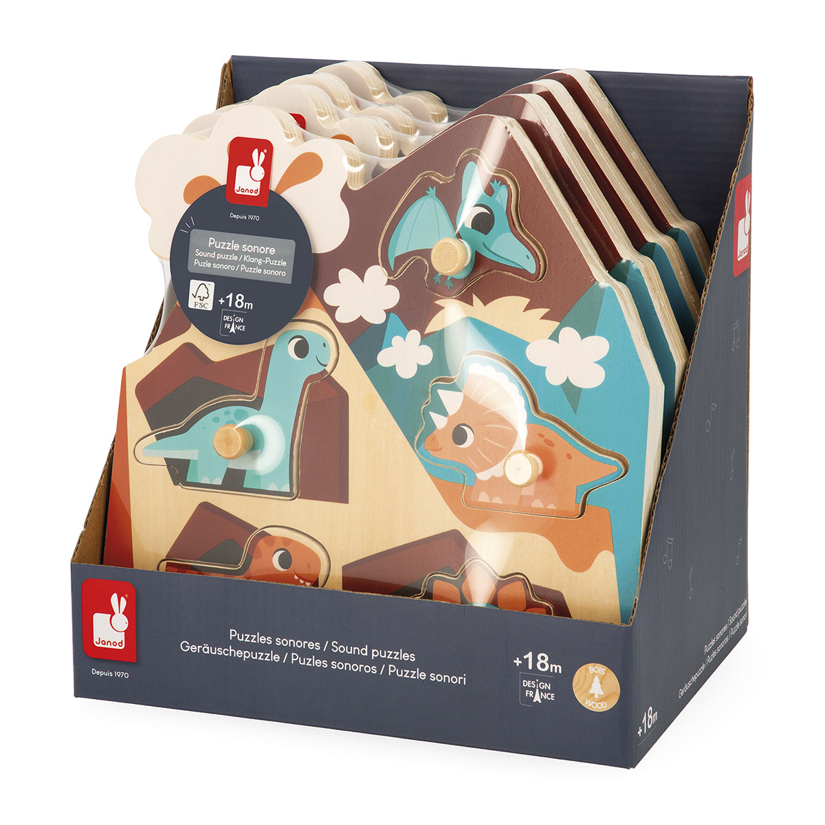 SOUND-PUZZLE DINO – JANOD
