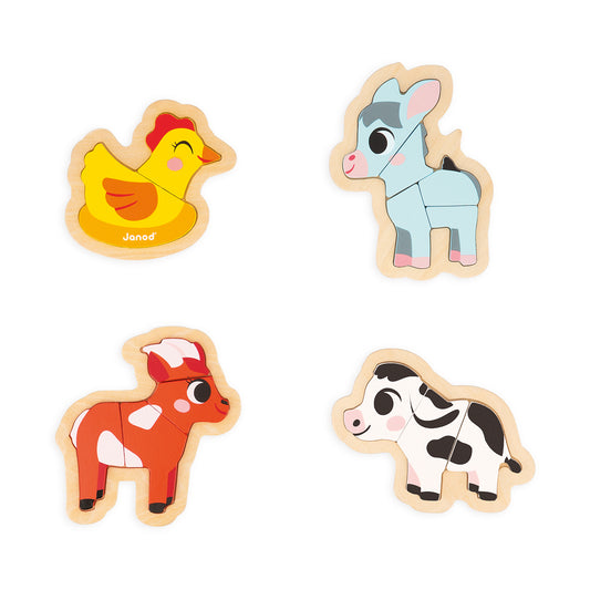 4 PUZZLES DE LA FERME 🔶