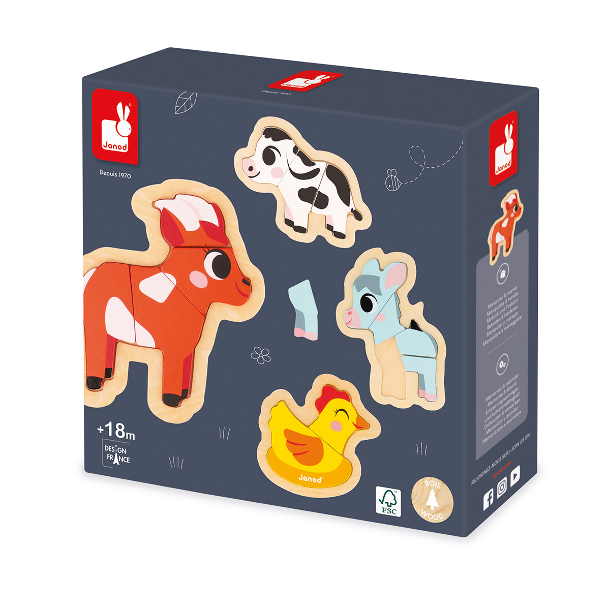 4 PUZZLES DE LA FERME 🔶