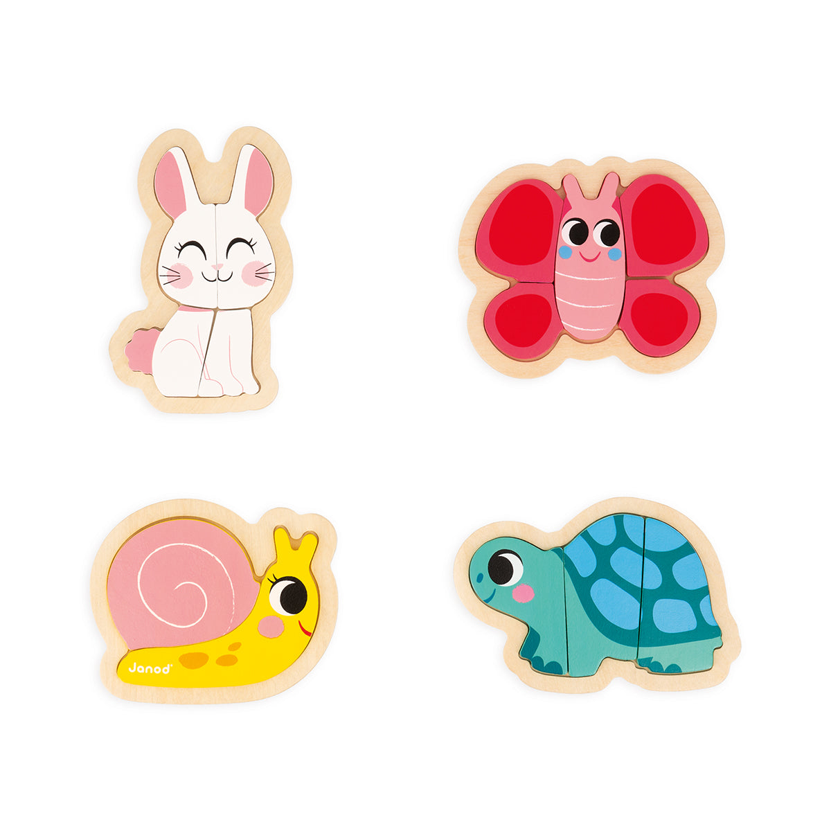 4 PUZZLE DES ANIMAUX DU JARDIN 🔶