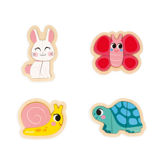 4 PUZZLE DES ANIMAUX DU JARDIN 🔶