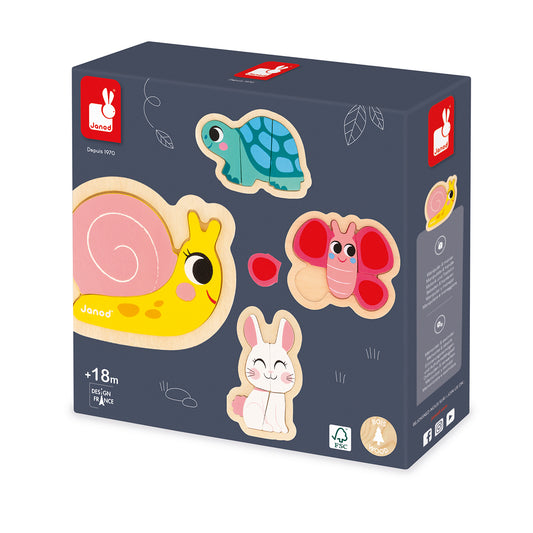 4 PUZZLE DES ANIMAUX DU JARDIN 🔶