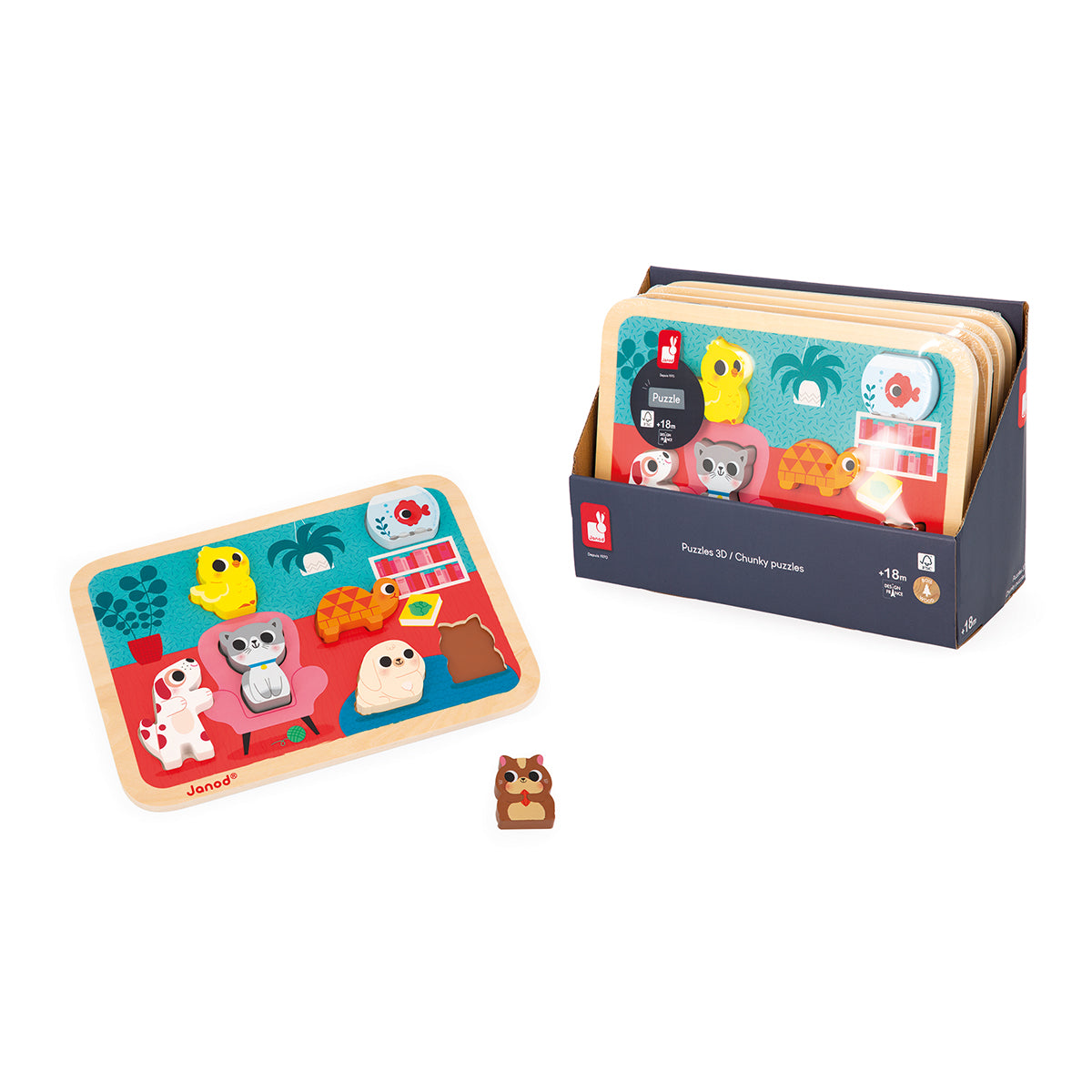 ANIMAUX DE COMPAGNIE EN FORME DE PUZZLE 🔶
