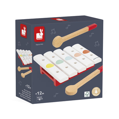MINI XYLOPHON AUS HOLZ PASTEL – JANOD