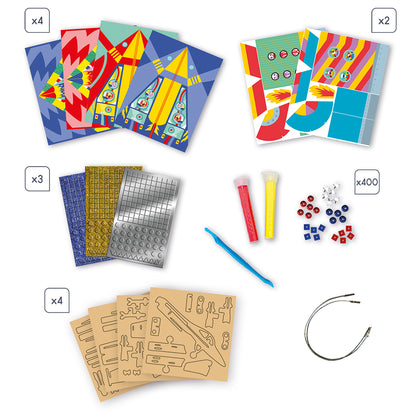 KIT CRÉATIF AVENTURE SPATIALE POUR LES ENFANTS À PARTIR DE 7 ANS 🔶