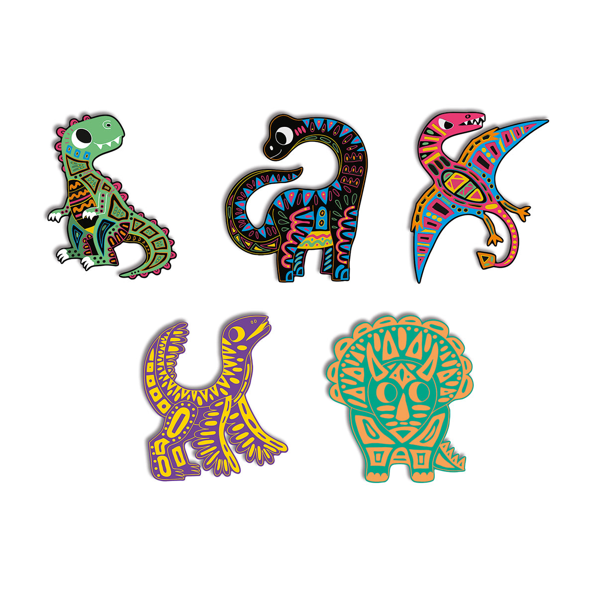 DINOSAURES À GRATTER POUR ENFANTS À PARTIR DE 5 ANS 🔶