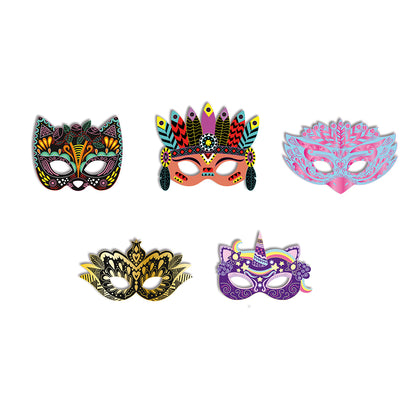 MASQUES DE FÊTE À GRATTER POUR ENFANTS DE 5 ANS ET PLUS 🔶
