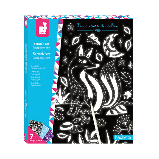 SCRATCH ART PHOSPHORESCENT POUR ENFANTS À PARTIR DE 7 ANS 🔶