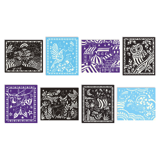 SCRATCH ART PHOSPHORESCENT POUR ENFANTS À PARTIR DE 7 ANS 🔶