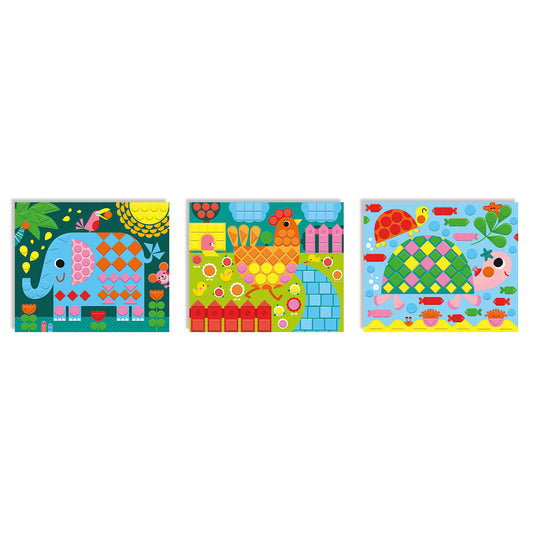 ANIMAUX EN MOSAÏQUE POUR LES ENFANTS DE 5 ANS ET PLUS 🔶