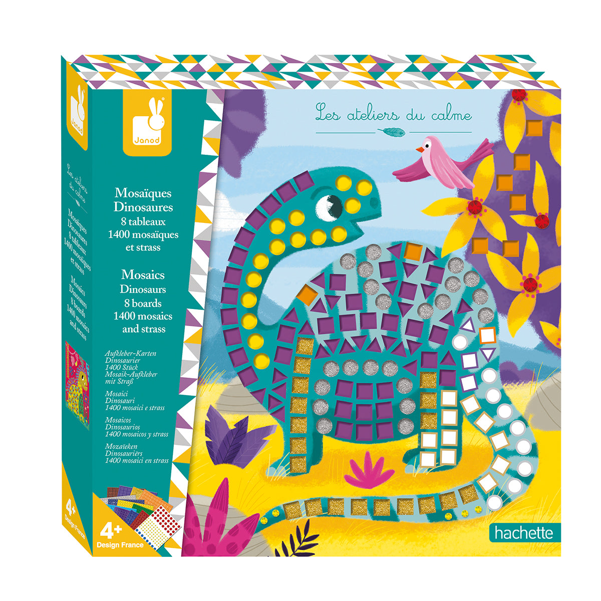 KIT CRÉATIF MOSAÏQUE DINOSAURE ÂGE 4+ 🔶
