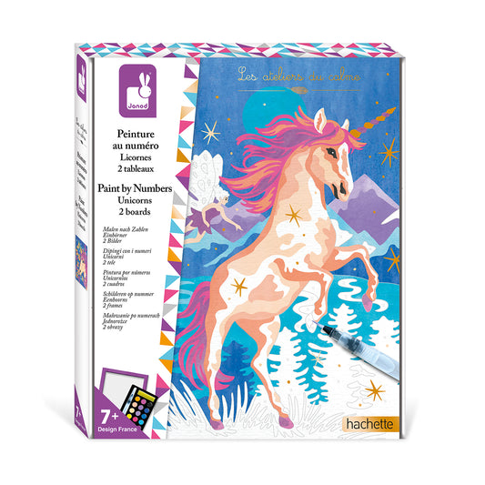 PEINS PAR NUMÉROS LICORNE ÂGE 7+ 🔶