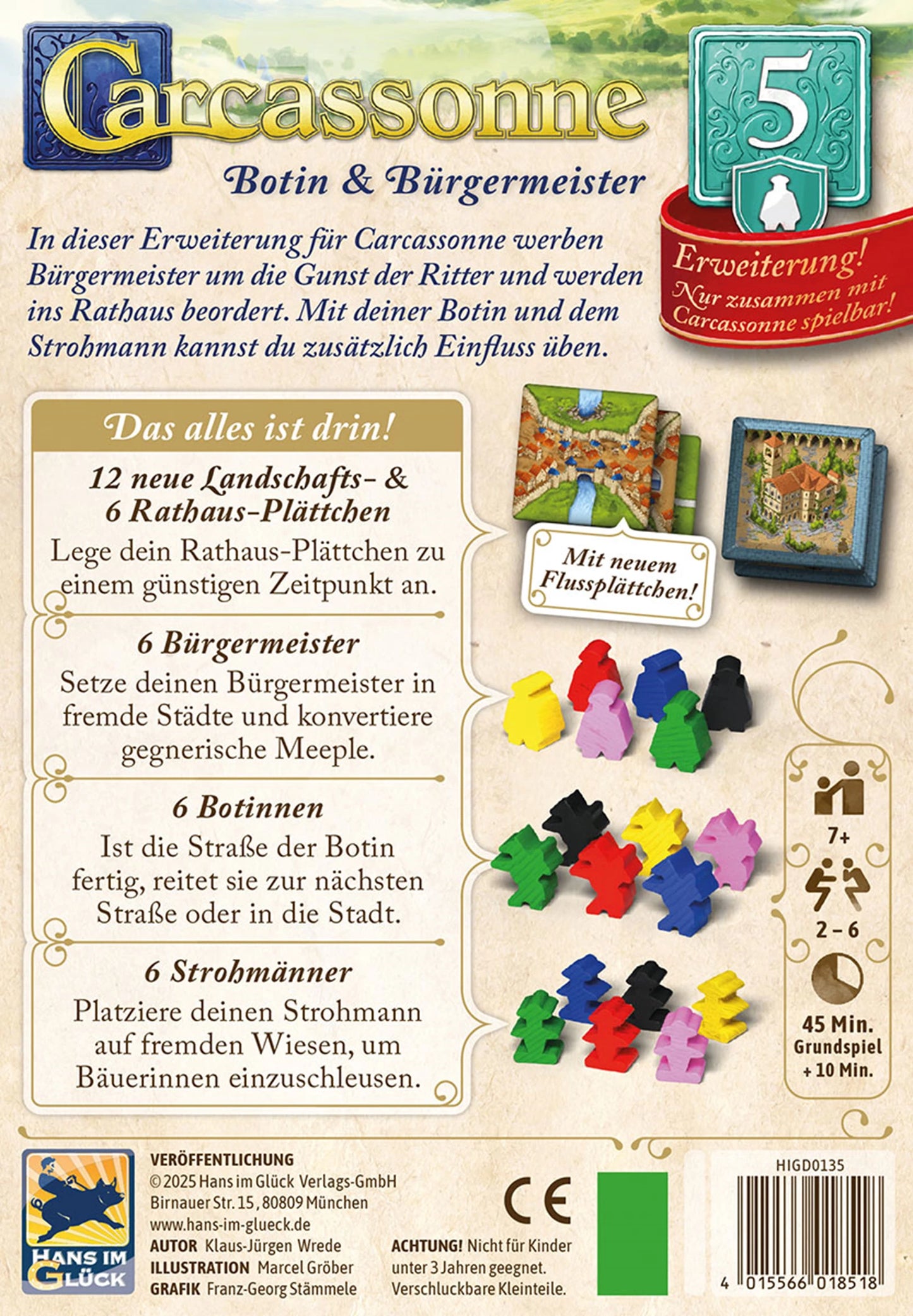 CARCASSONNE - MESSAGGERO E SINDACO (D)