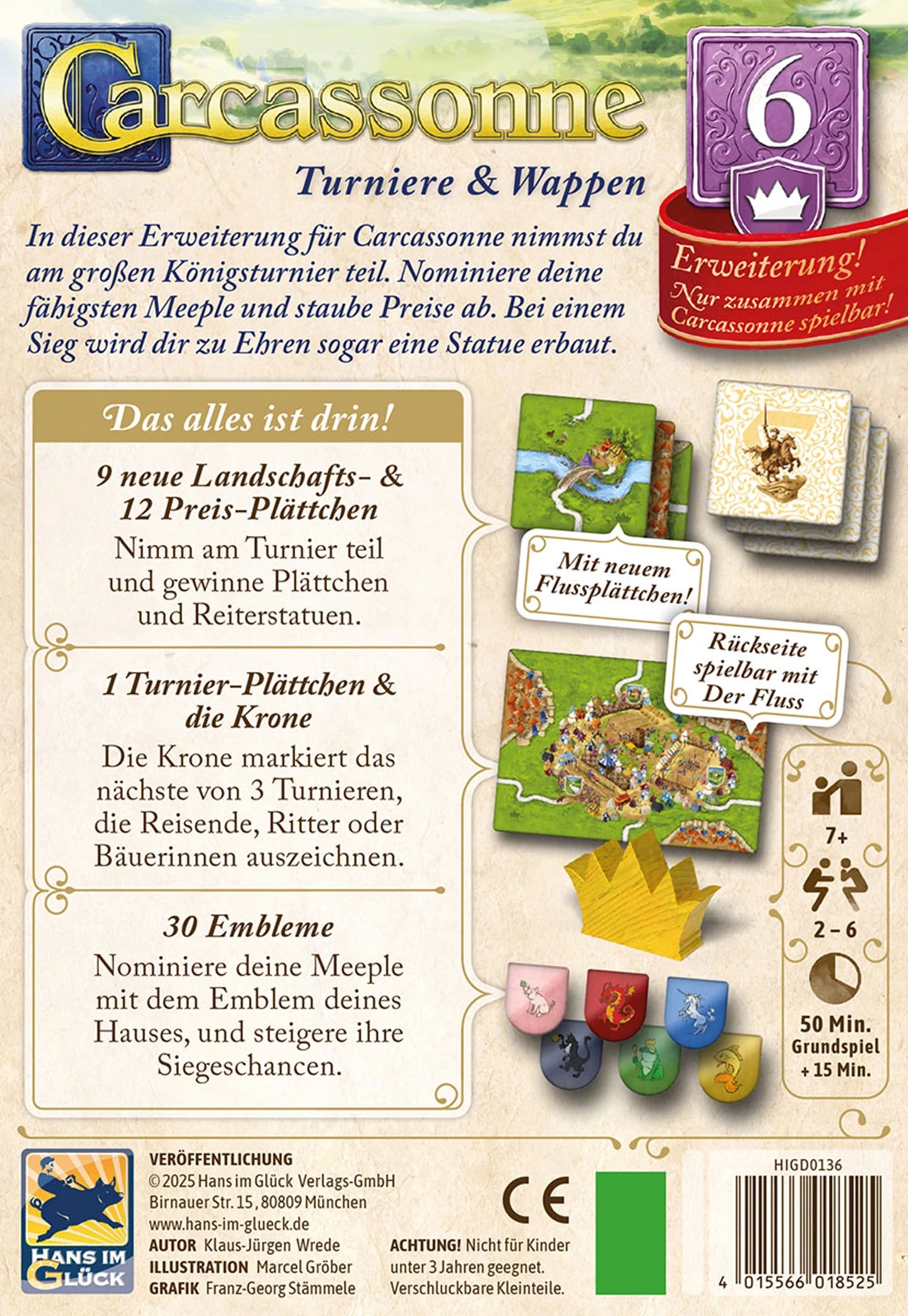 CARCASSONNE - TORNEI E STEMMI (D)