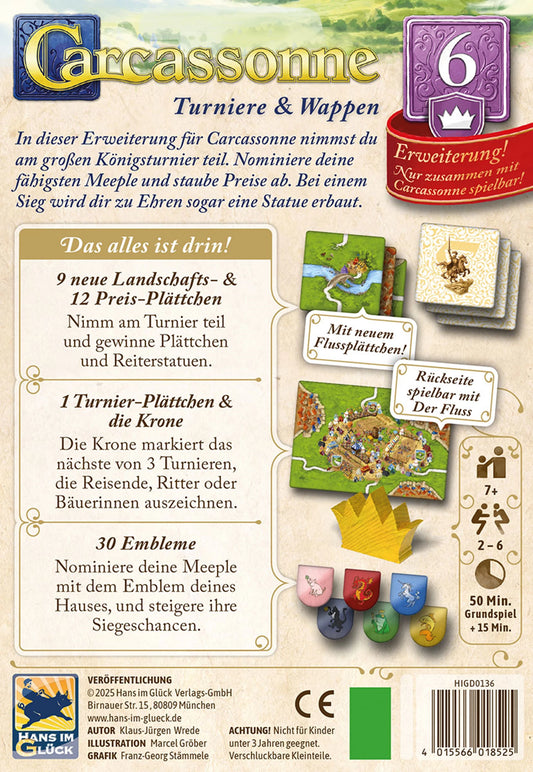 CARCASSONNE - TORNEI E STEMMI (D)