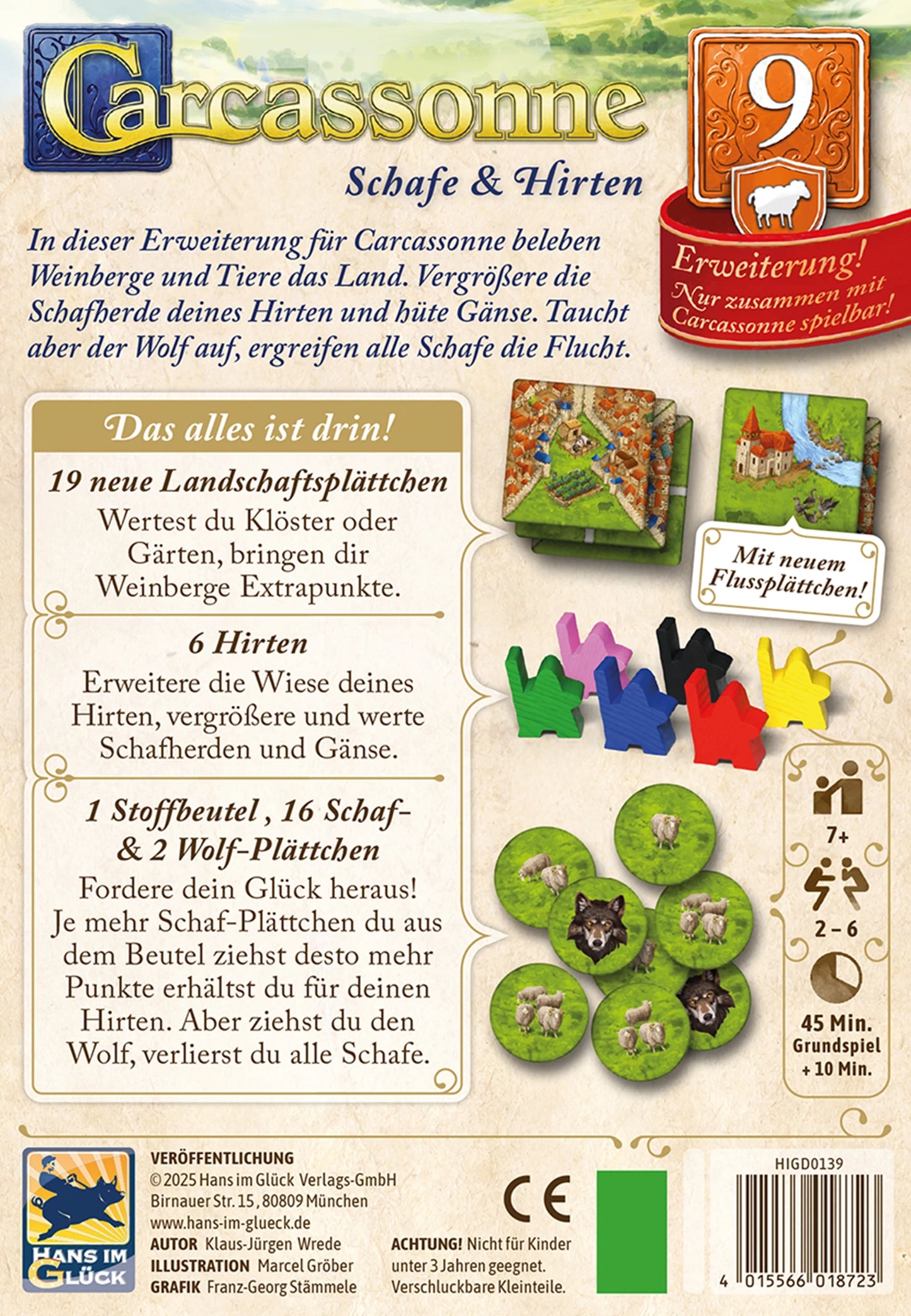 CARCASSONNE - PECORE E PASTORI (D)
