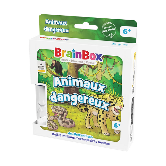 BRAINBOX DE POCHE - ANIMAUX DANGEREUX (F)