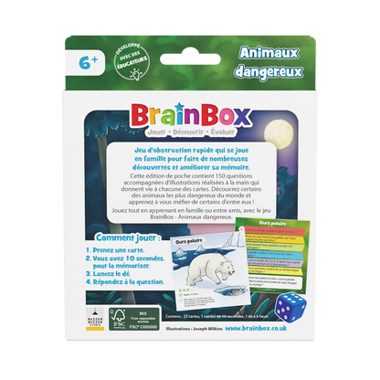 BRAINBOX DE POCHE - ANIMAUX DANGEREUX (F)
