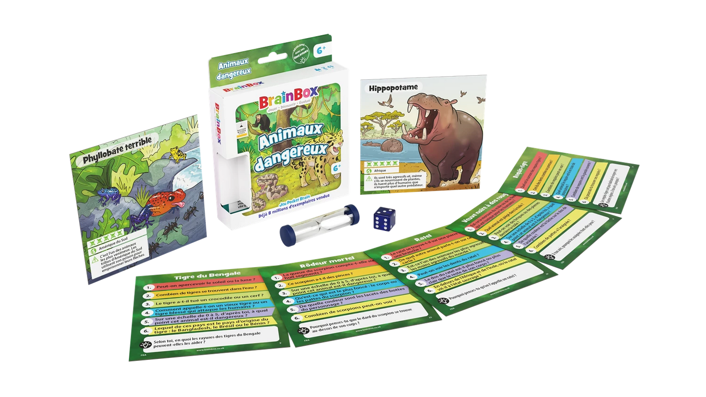 BRAINBOX DE POCHE - ANIMAUX DANGEREUX (F)