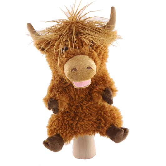 MARIONNETTE VACHE HIGHLAND 25 CM 🔶