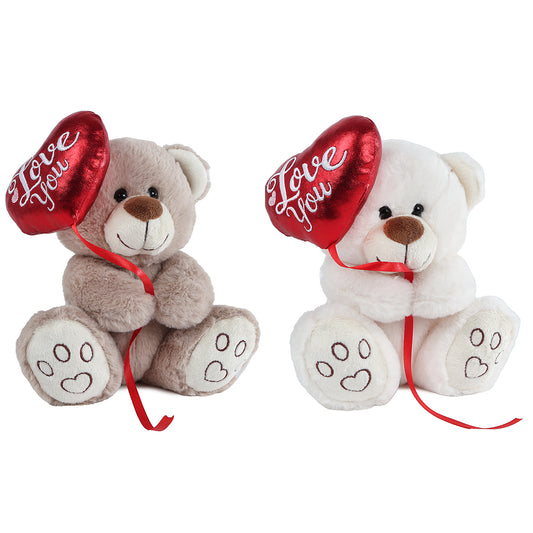 OURS EN PELUCHE AVEC CŒUR 20 CM ASSORTIS 🔶