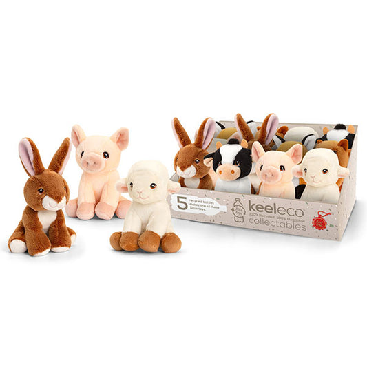 KEELECO COLLECTIBLES ANIMAUX DE LA FERME ASSORTIS 12 CM 🔶