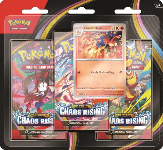 VORBESTELLUNG - DREIERPACK CHAOS RISING - POKÉMON - ENGLISCH