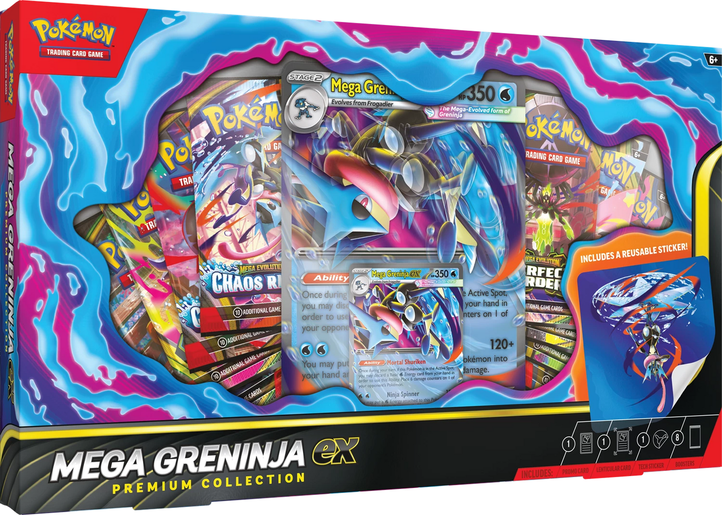 POKEMON-EN - Mega Greninja ex Premium Collection ⚠️ PRODOTTO IN PREORDINE