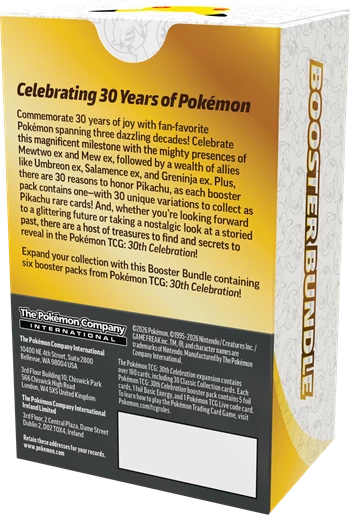 PRE ORDER - EN 30th Celebration Booster Bundle 🇬🇧