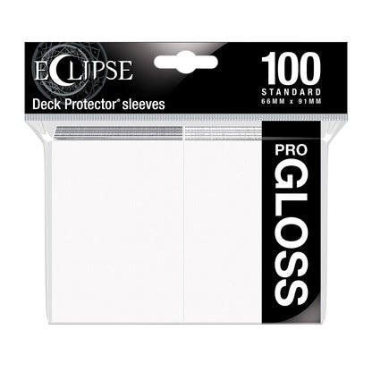 ECLIPSE GLOSS WHITE DECK PROTECTOR SLEEVES STANDARD (100)