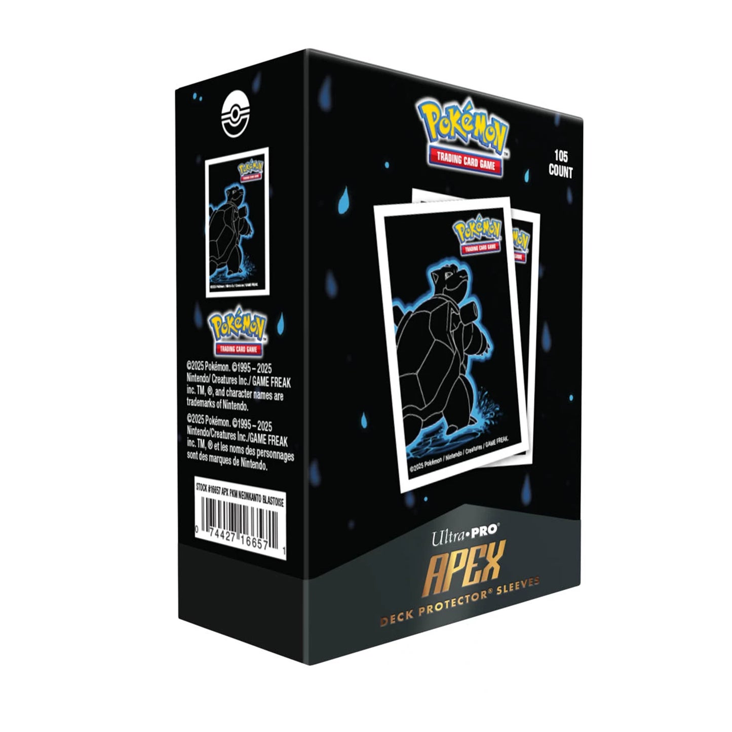 POKÉMON - DECK-SCHUTZHÜLLEN BLASTOISE APEX (105)