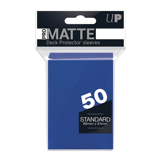 PRO-MATTE BLUE STANDARD DECK-HÜLLEN (50)