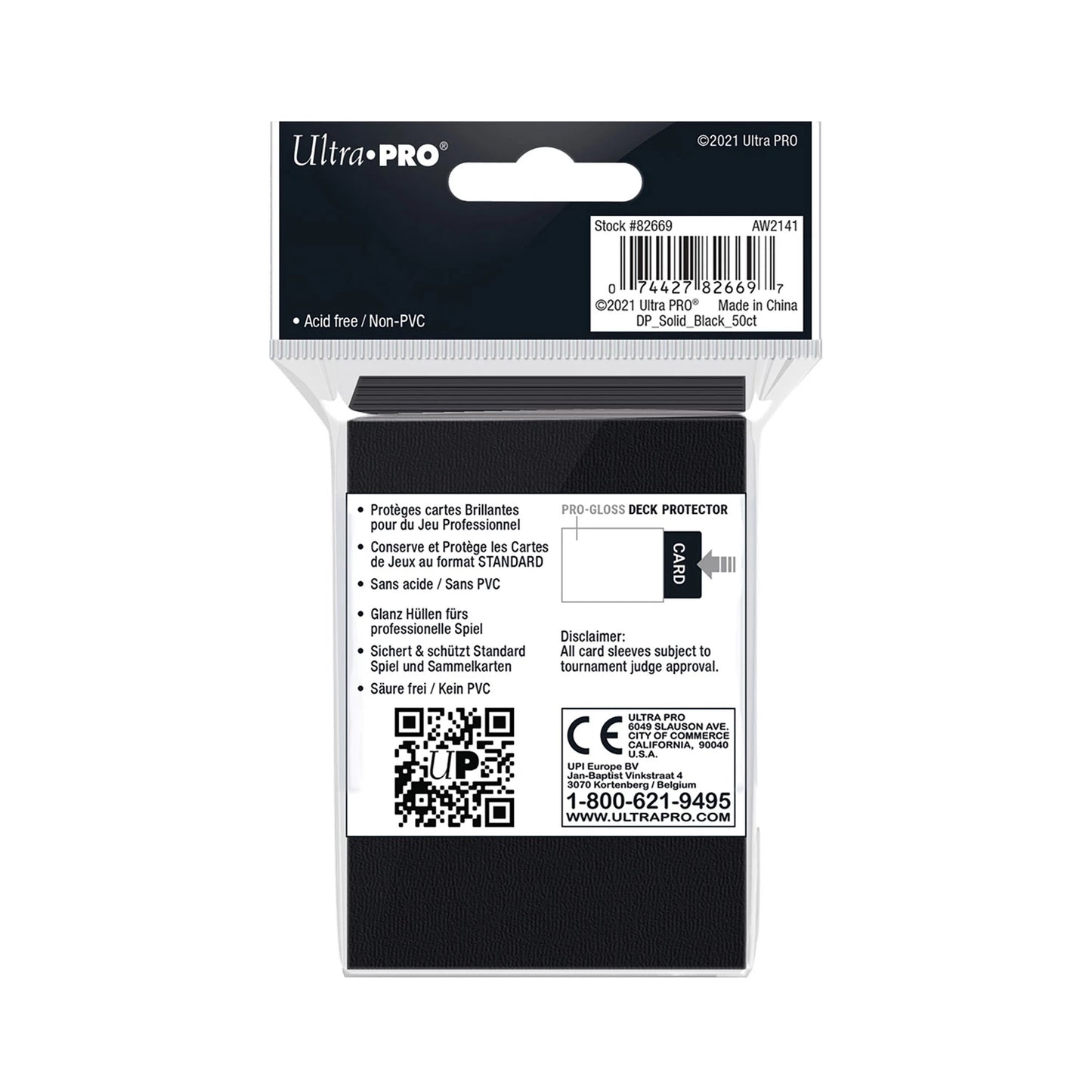 DECK PROTECTORS PRO-GLOSS SCHWARZ STANDARD (50)