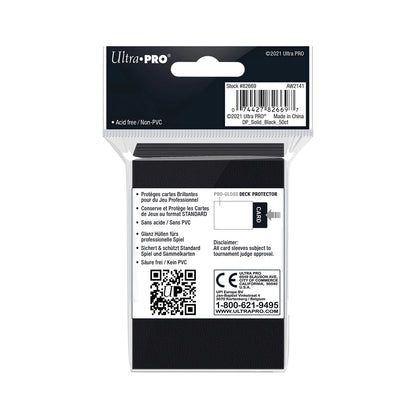 DECK PROTECTORS PRO-GLOSS SCHWARZ STANDARD (50)