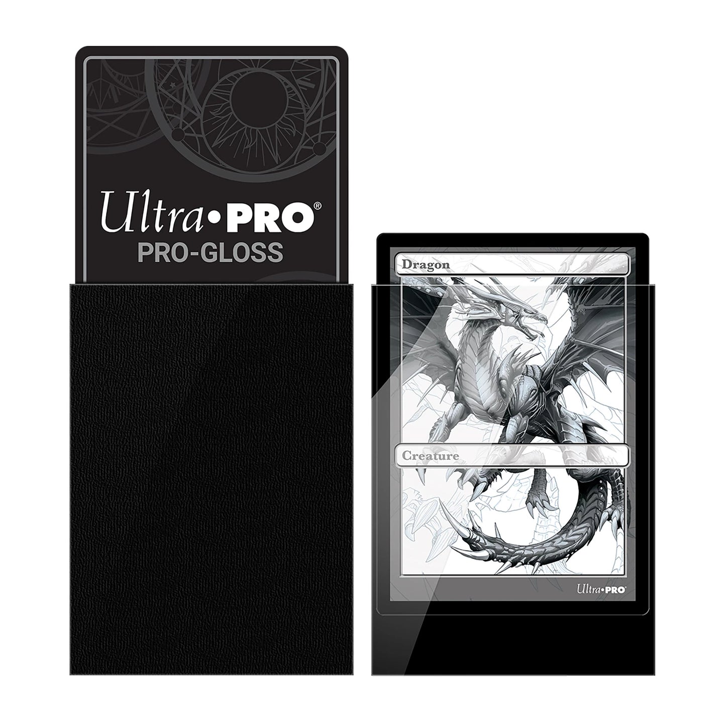 PRO-GLOSS BLACK STANDARD DECK PROTECTORS (100)