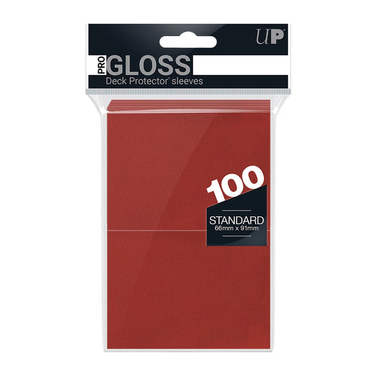 KARTENHÜLLEN PRO-GLOSS ROT STANDARD (100)