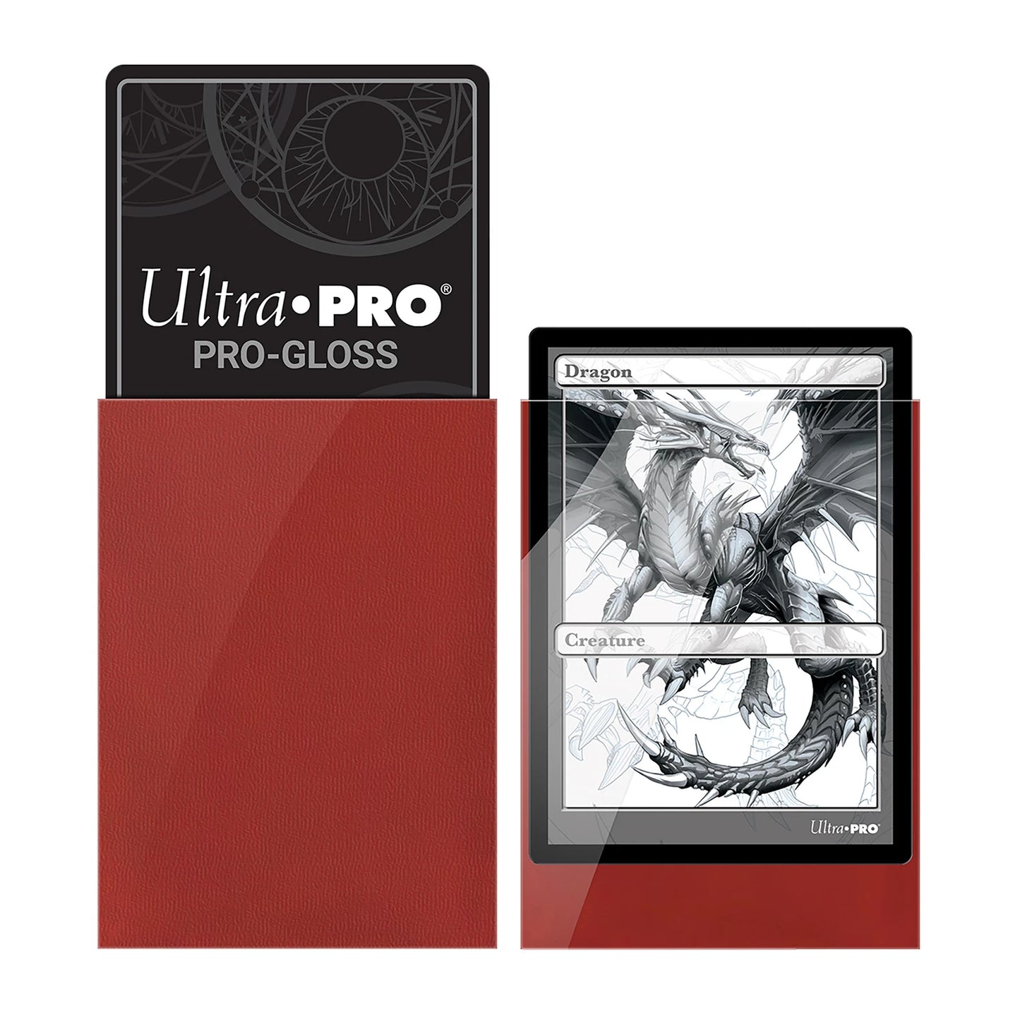 KARTENHÜLLEN PRO-GLOSS ROT STANDARD (100)
