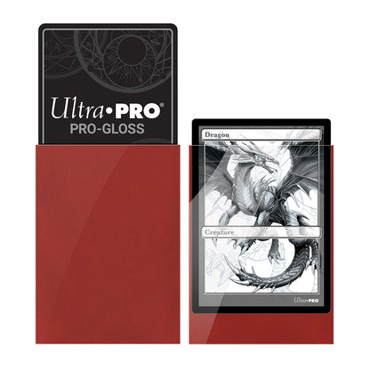 KARTENHÜLLEN PRO-GLOSS ROT STANDARD (100)