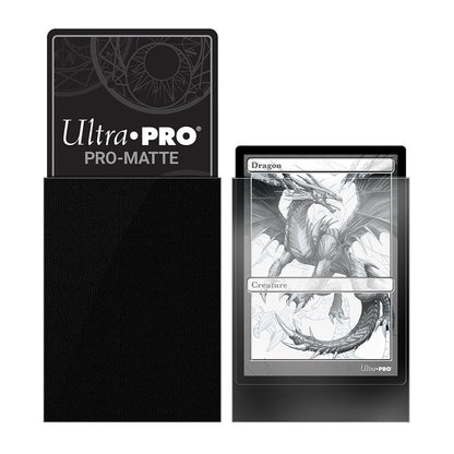 PRO-MATTE BLACK STANDARD DECK PROTECTORS (50)